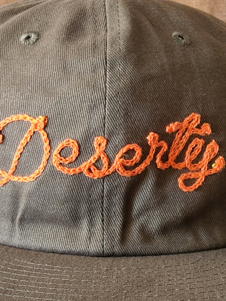 DESERTY Hat - Army & Orange
