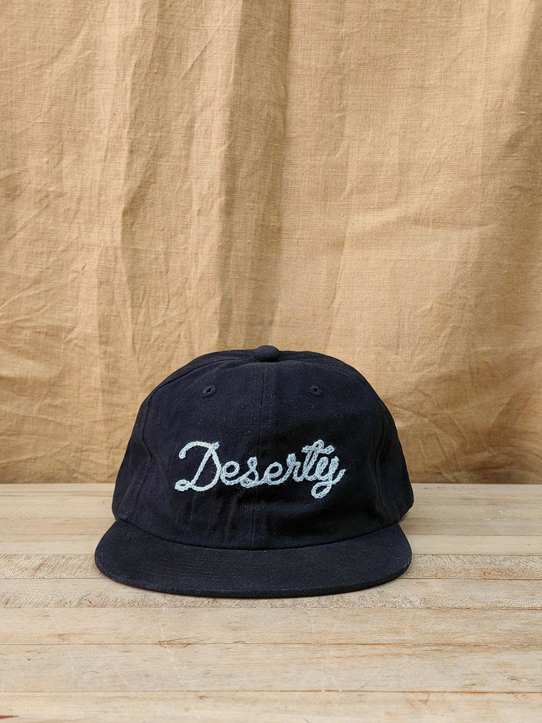 DESERTY Hat - Black & Sky Blue