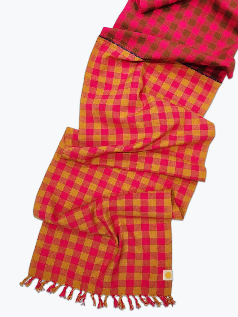 Chunky Plaid Table Runner - Dahlia