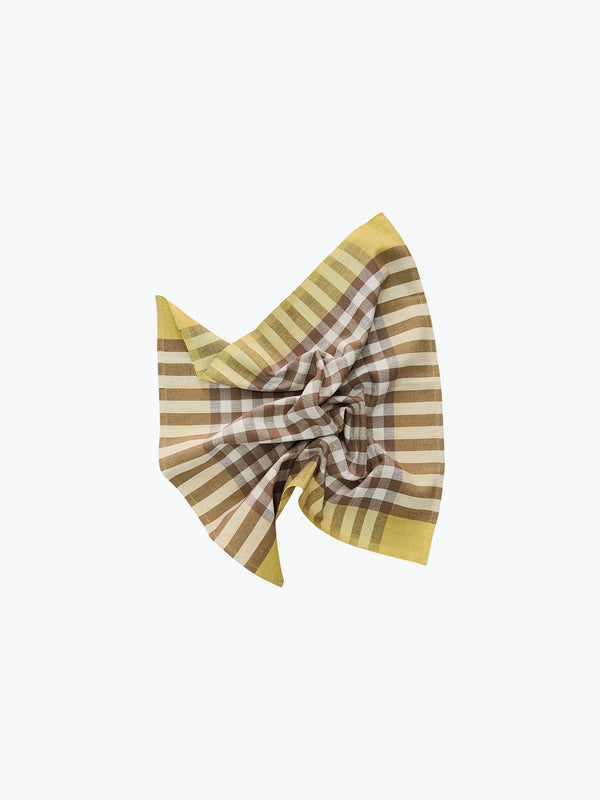 Outlet: Cotton Napkin Pair - Grid Dijon