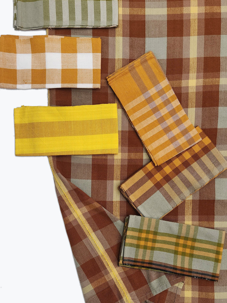 Bonnie Plaid Tablecloth - Acorn