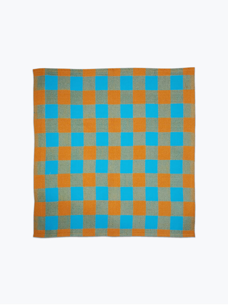 Big Gingham Napkin Pair - Pool
