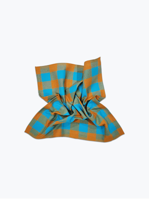 Big Gingham Napkin Pair - Pool