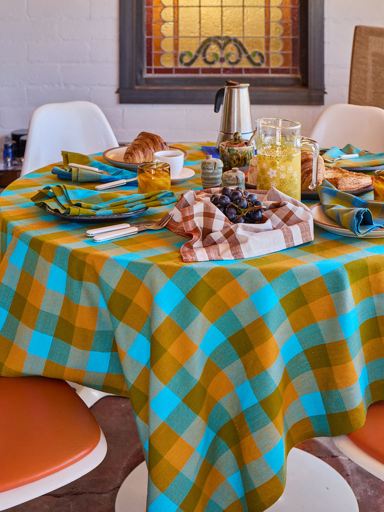 Chunky Plaid Square Tablecloth - Sprout
