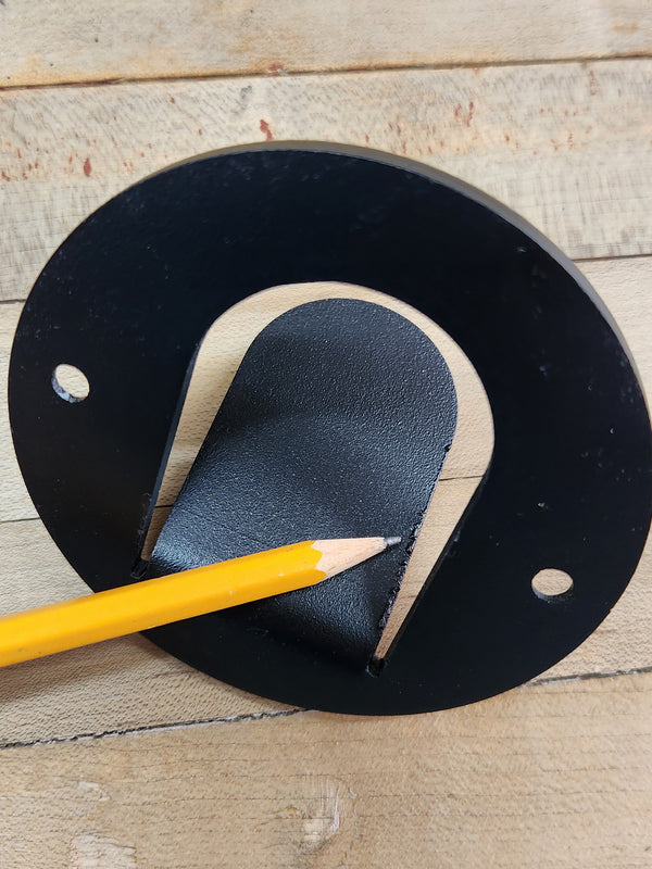 Outlet Single Tab Wall Hook - Burnt Black