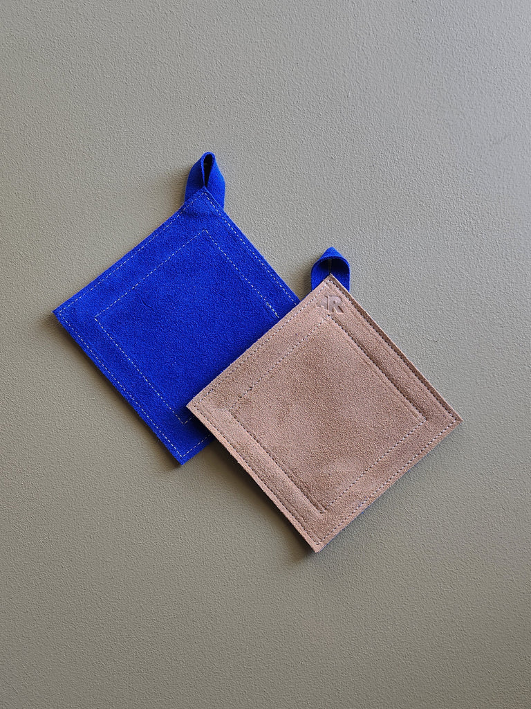 Suede Potholder - Cobalt