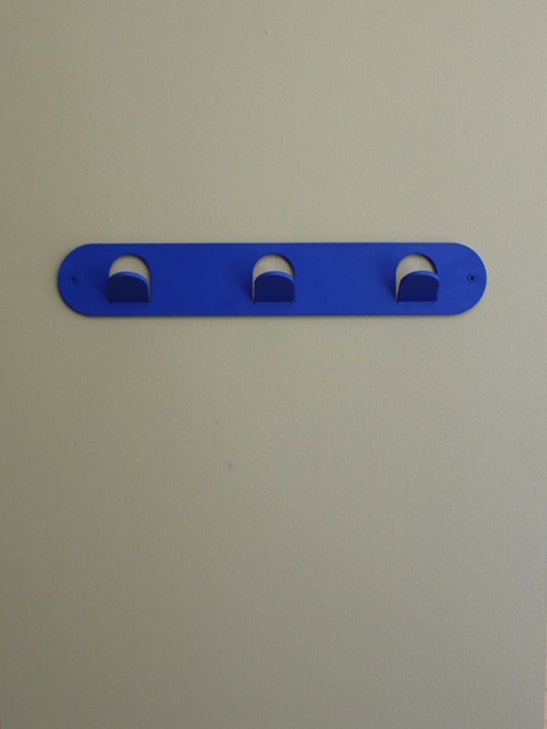 Triple Tab Hook - Matte Cobalt