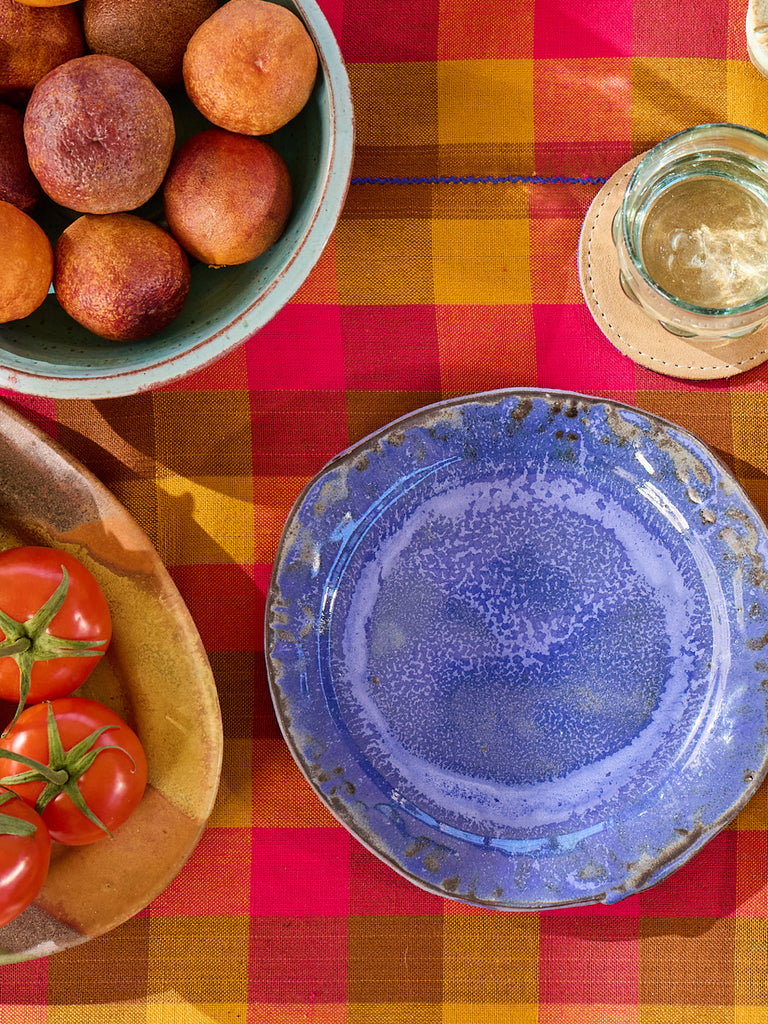 Chunky Plaid Tablecloth - Dahlia