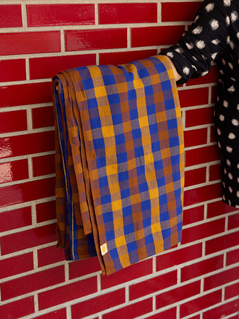 Chunky Plaid Tablecloth - Dusk