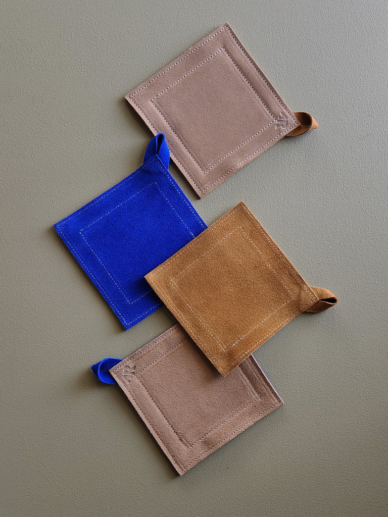 Suede Potholder - Cobalt