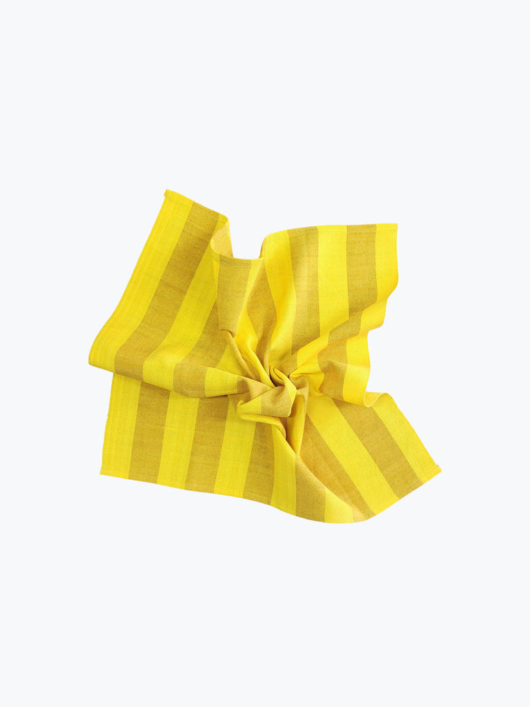 Outlet: Cotton Napkin Pair - Lemon Stripe