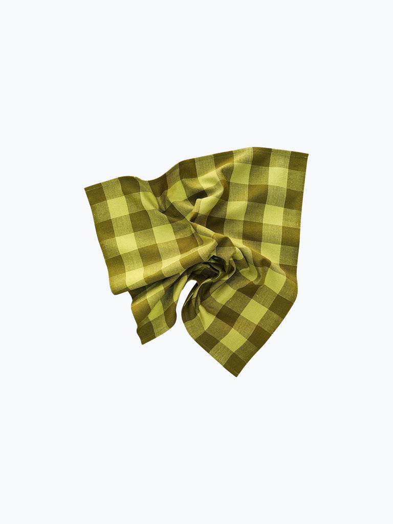 Big Gingham Napkin Pair - Limon