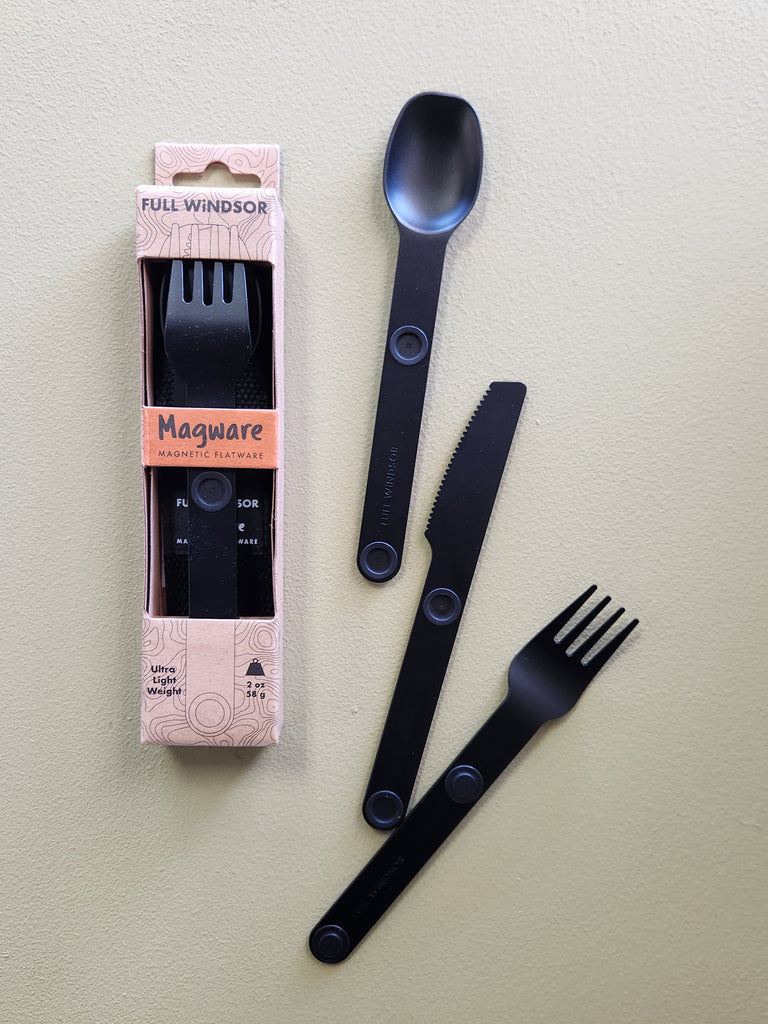 Magnetic Travel Cutlery - Black