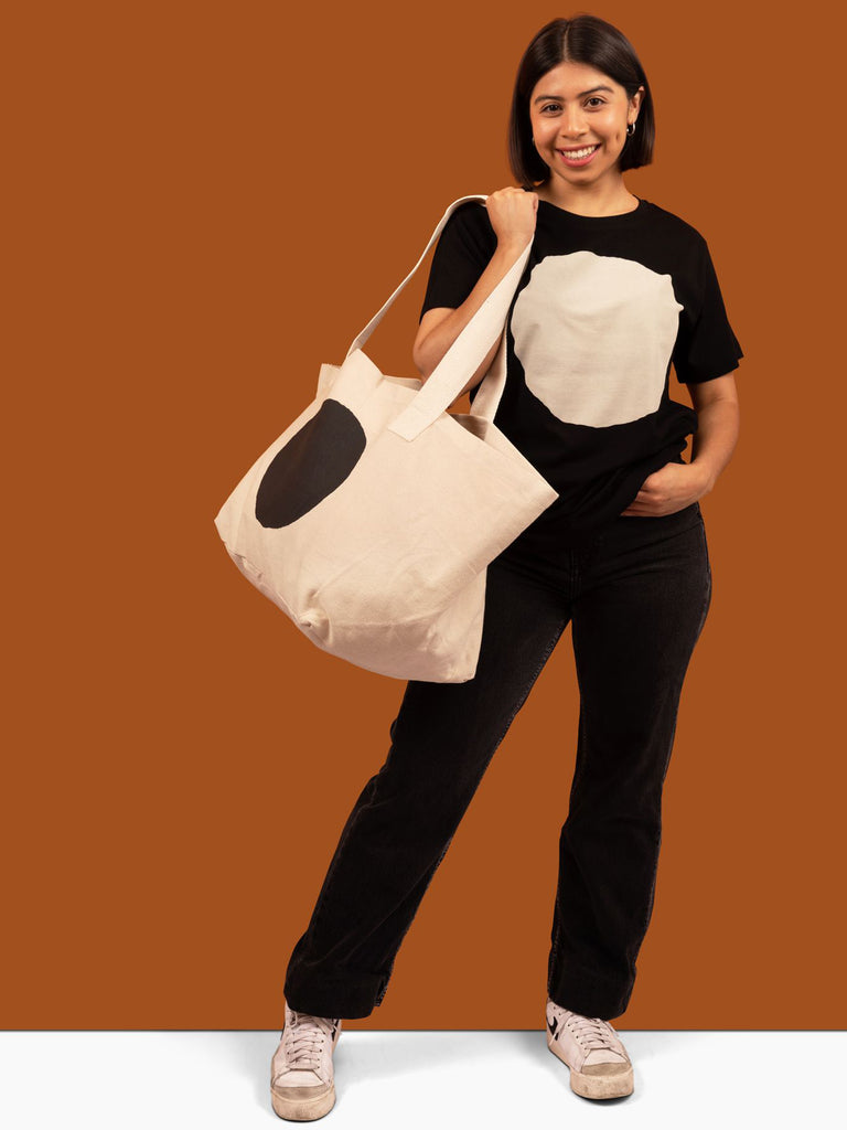 Canvas Circle Tote - Natural