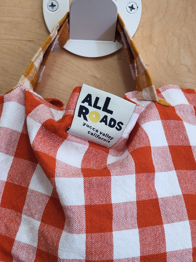 Mini Mezcla Tote - Orange & Cream Plaid