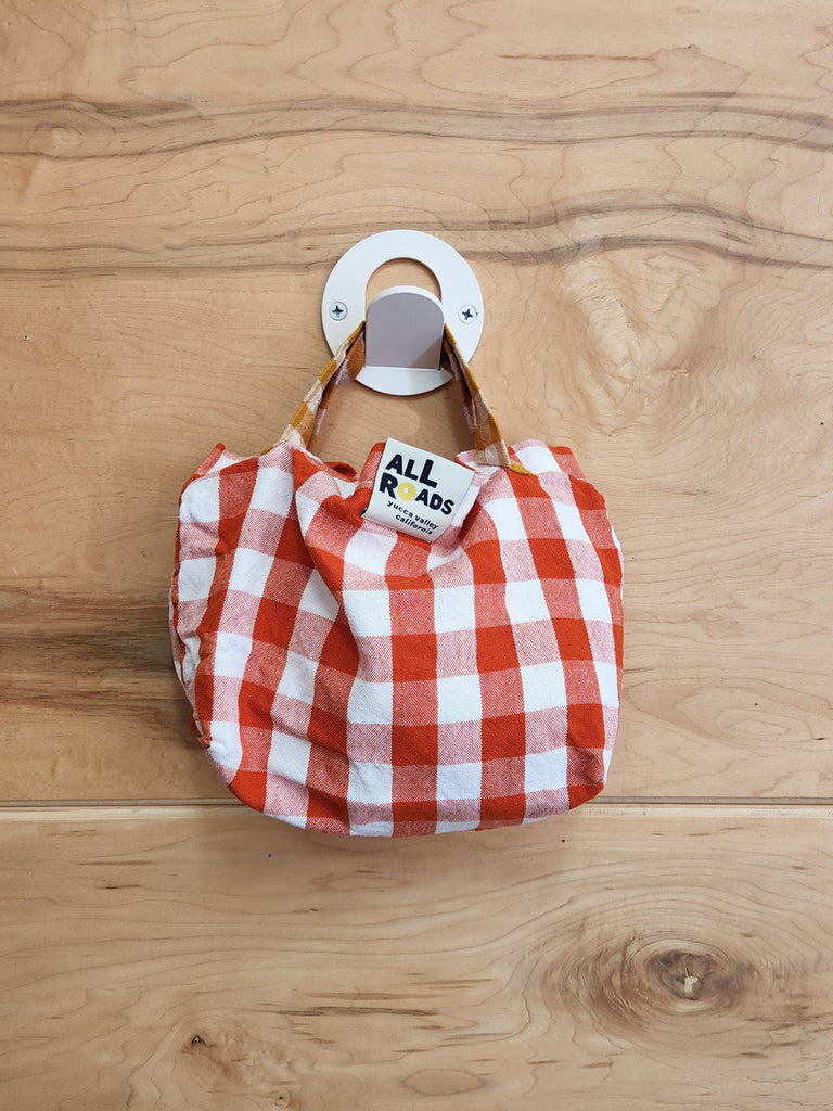 Mini Mezcla Tote - Orange & Cream Plaid