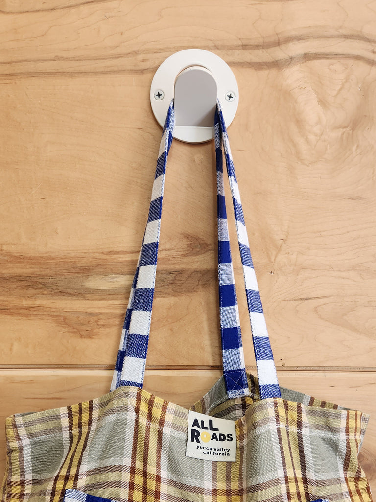 Mezcla Tote - Provincial Plaid & Cobalt Check