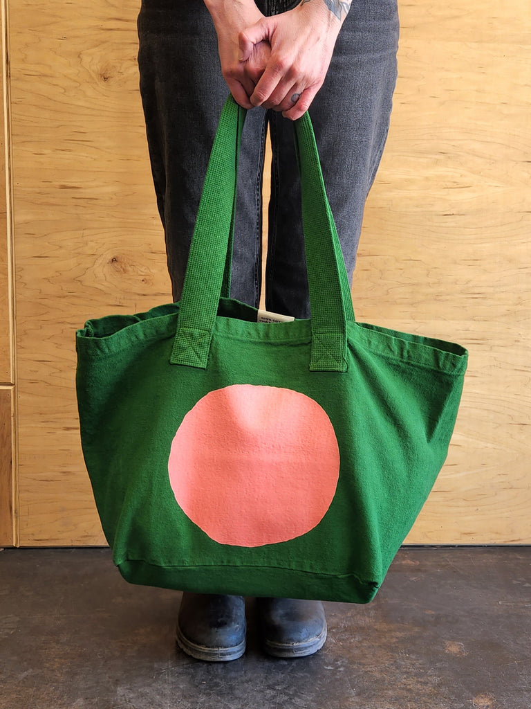 Canvas Circle Tote - Green