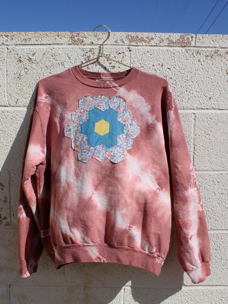 Medium - Quilt Block Clay Sweatshirt