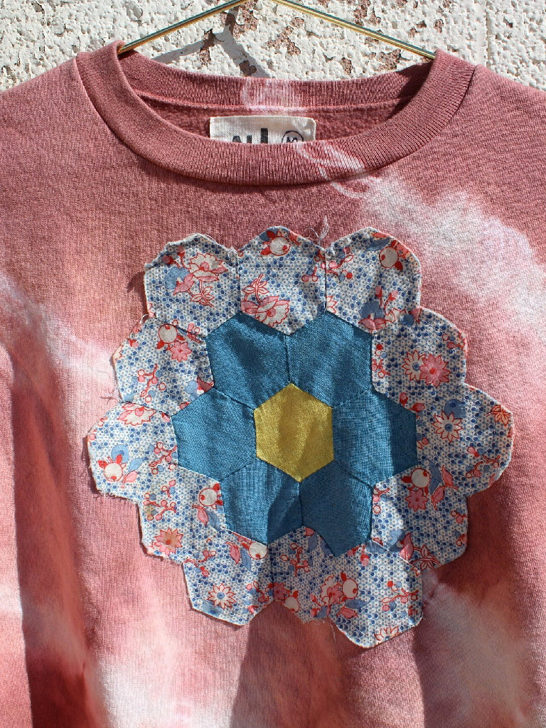 Medium - Quilt Block Clay Sweatshirt