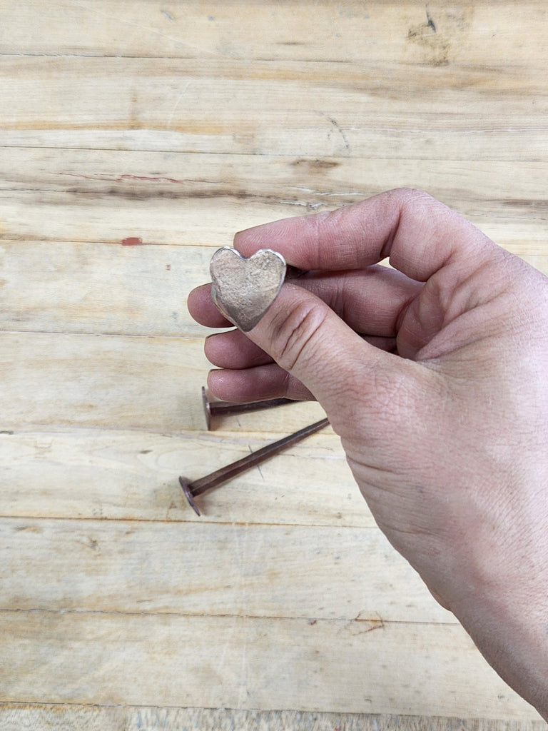 Handmade Copper Heart Nails - All Roads