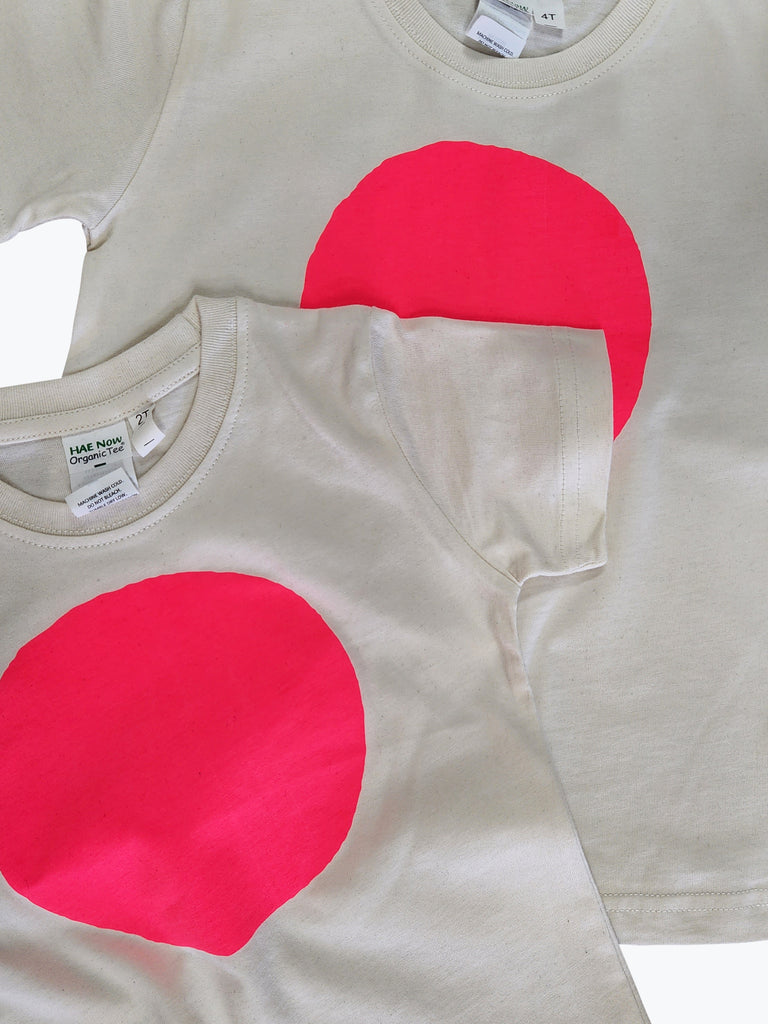 Kids Fluro Pink Circle Tee (toddler - youth)