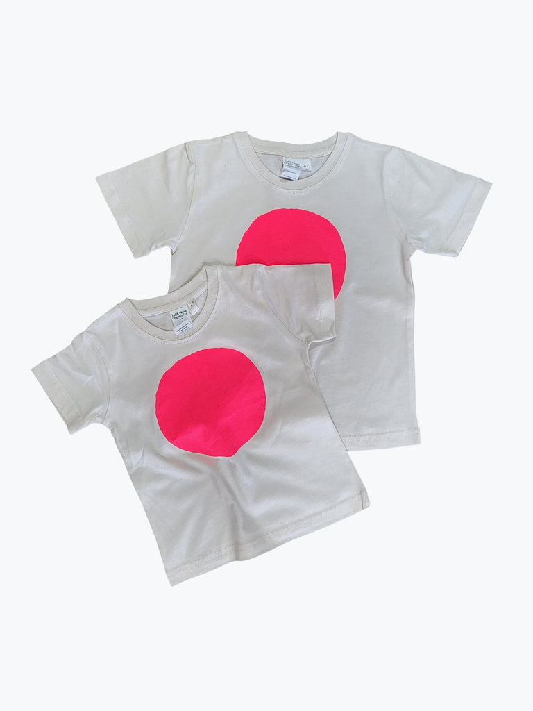 Kids Fluro Pink Circle Tee (toddler - youth)