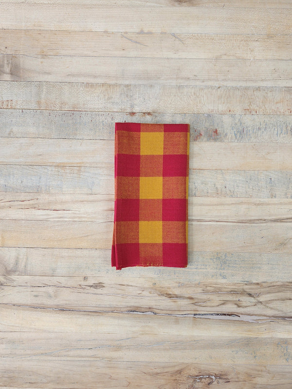 Cotton Napkin Set - Ketchup & Mustard