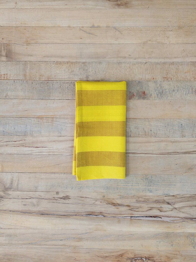 Cotton Napkin Set - Lemon & Mustard