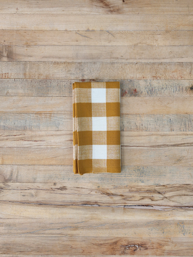 Cotton Napkin Set - Lemon & Mustard